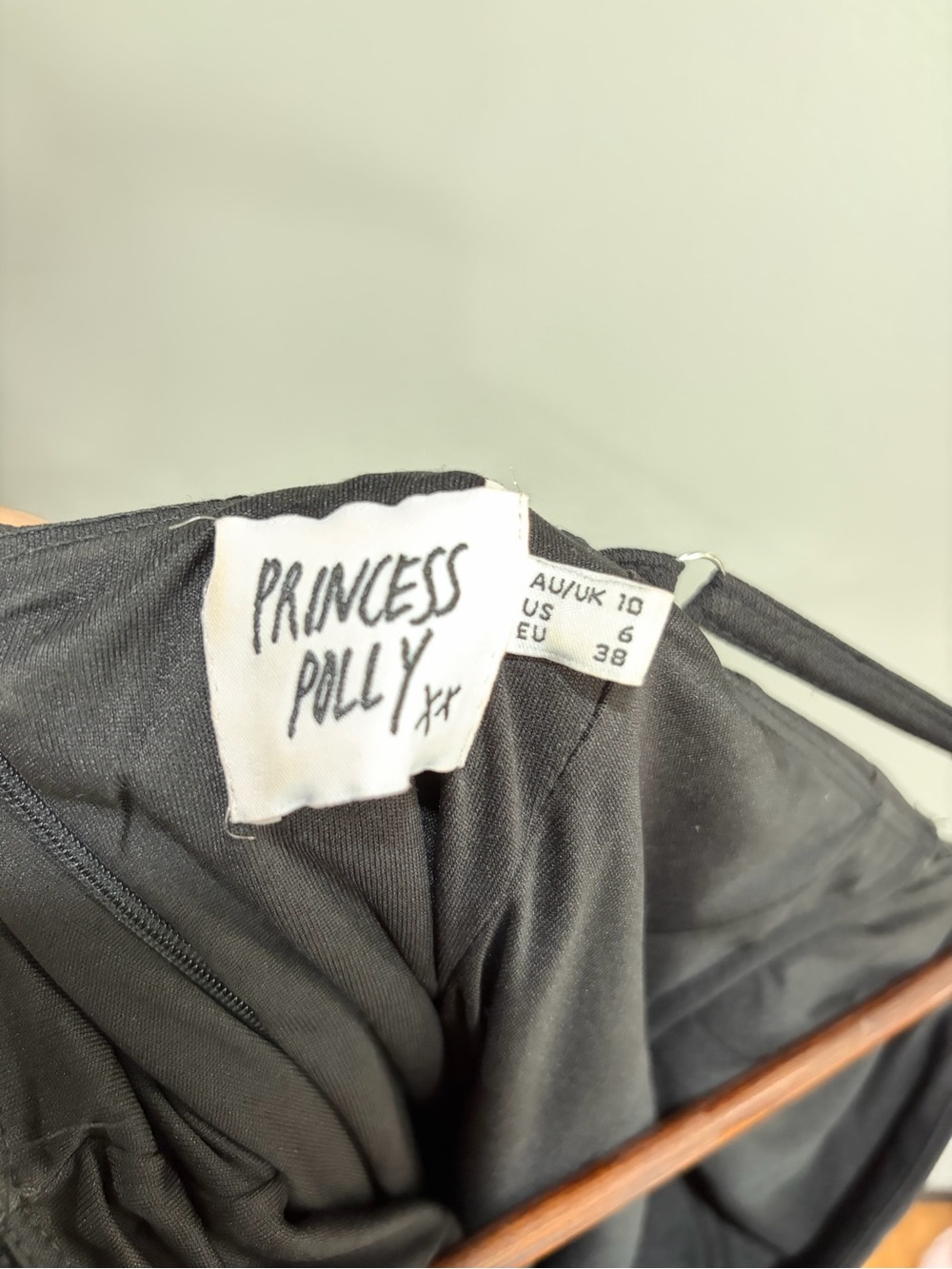 Princess Polly Black Mini Dress with Diamond Trim 💎 - Picture 5 of 5